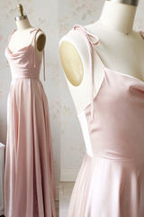 Simple Satin Long Corset Prom Dresses, A-Line Evening Party Dresses outfit, Party Dresses Online Shopping