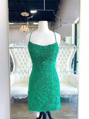 Backless Short Green Lace Corset Prom Dresses outfit, Party Dresses Shopping