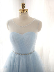 Cute Light Blue Corset Homecoming Dress With Belt, Lovely Short Corset Prom Dress outfits, Homecoming Dress Shops Near Me