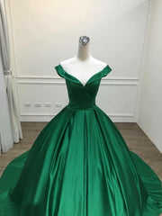 Dark Green Satin Corset Ball Gown Long Evening Dress Corset Prom Dress, Green Corset Formal Dresses outfit, Prom Dress 2032