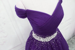 Dark Purple Tulle Long Corset Prom Dresses, Junior Corset Prom Dress outfits, Homecomeing Dresses Short