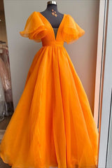 Uniqus Long Corset Prom Dress Orange Corset Formal Dress outfit, Mini Dress Formal