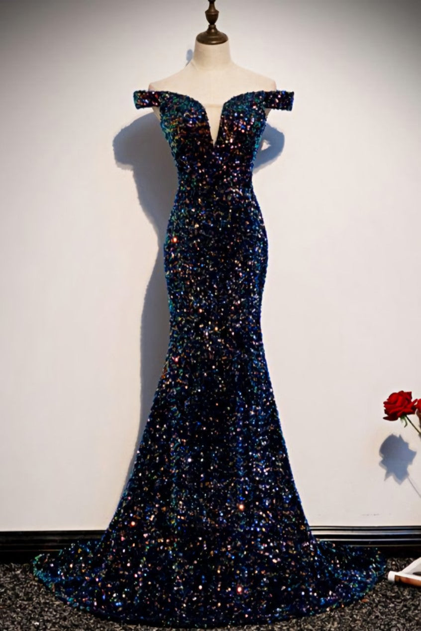 Glitter sequins evening dress,Mermaid Long Corset Prom Dress,Maxi Dresses outfit, Prom Dress Modest