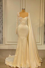 Ivory One Shoulder Asymmetric Corset Prom Dress with Ruffles Gowns, Party Dress Top