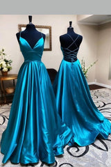 Lace-up Back Blue Corset Prom Dresses Long vestido de noite outfit, Bridesmaid Dress Elegant
