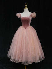 Pink tulle short Corset Prom dress pink tulle Corset Homecoming dress outfit, Prom Dresses Gown