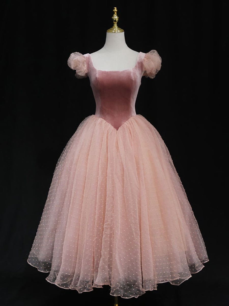 Pink tulle short Corset Prom dress pink tulle Corset Homecoming dress outfit, Prom Dresses Tight