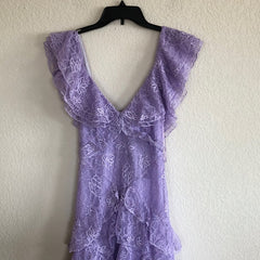 Purple Lace Long Corset Prom Dress Backless Evening Dress Stunning Maxi Dress outfit, Evening Dress Long