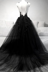 V Neck Black Lace Corset Prom Dresses,Vintage Long Corset Formal Graduation Dress outfits, Party Dresses Near Me